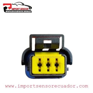 CONECTOR 3 PINES SENSOR PEUGEOT AMARILA  Código:SOQ148