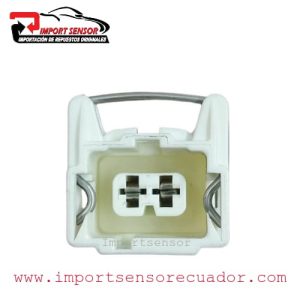 CONECTOR 2 PINES INYECTOR UNIVERSAL BLANCO Código:SOQ144