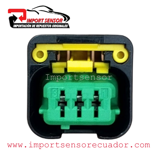 CONECTOR 3 PINES SENSORES VARIOS PEUGEOT Y CITROEN Código: SOQ654